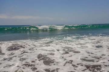 Oleaje en las playas de Telde/Antonio Rico.